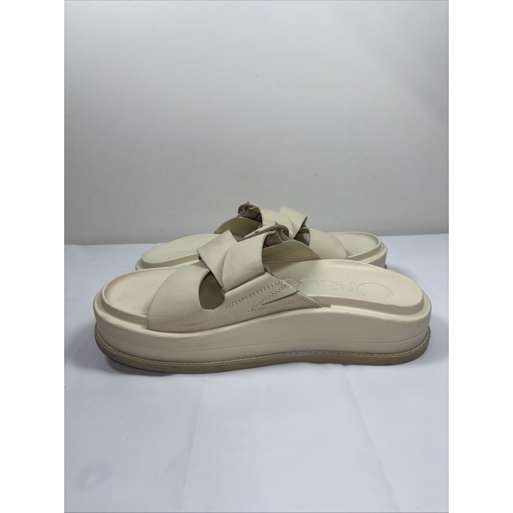 Chaco Cream Platform Slide Sandals - Picture 8 of 16